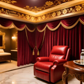 ホテル館内のラグジュアリーな内装